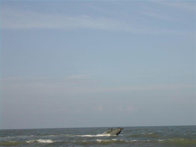 Sea black Tigers ride a patrol boat in Mullaithivu coast on the Martyr's day.jpg