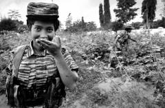 20 year old Tamil Tiger (LTTE) fighter Muluila hopes that the peace will last. I like being a soldier and the enemy is very frightened of us, but if the war ends I can get married and have a good life.jpg
