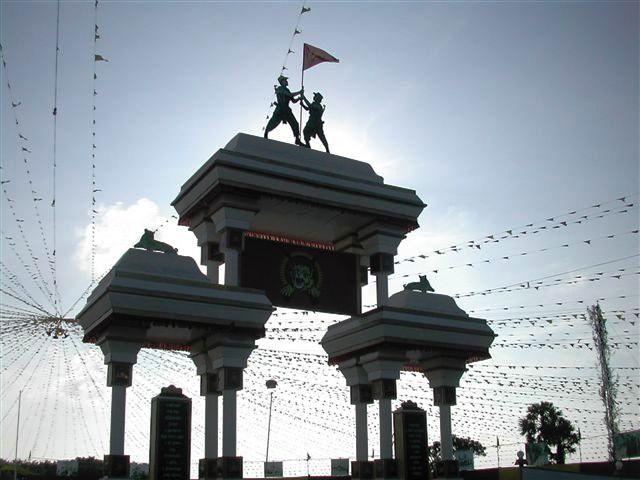 Elephantpass memorial site in early morning on Martyr's day.jpg