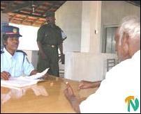 sampoor_policestation_3_081102 First complaint is being received at the Sampoor Police station, 08 November 2002..jpg