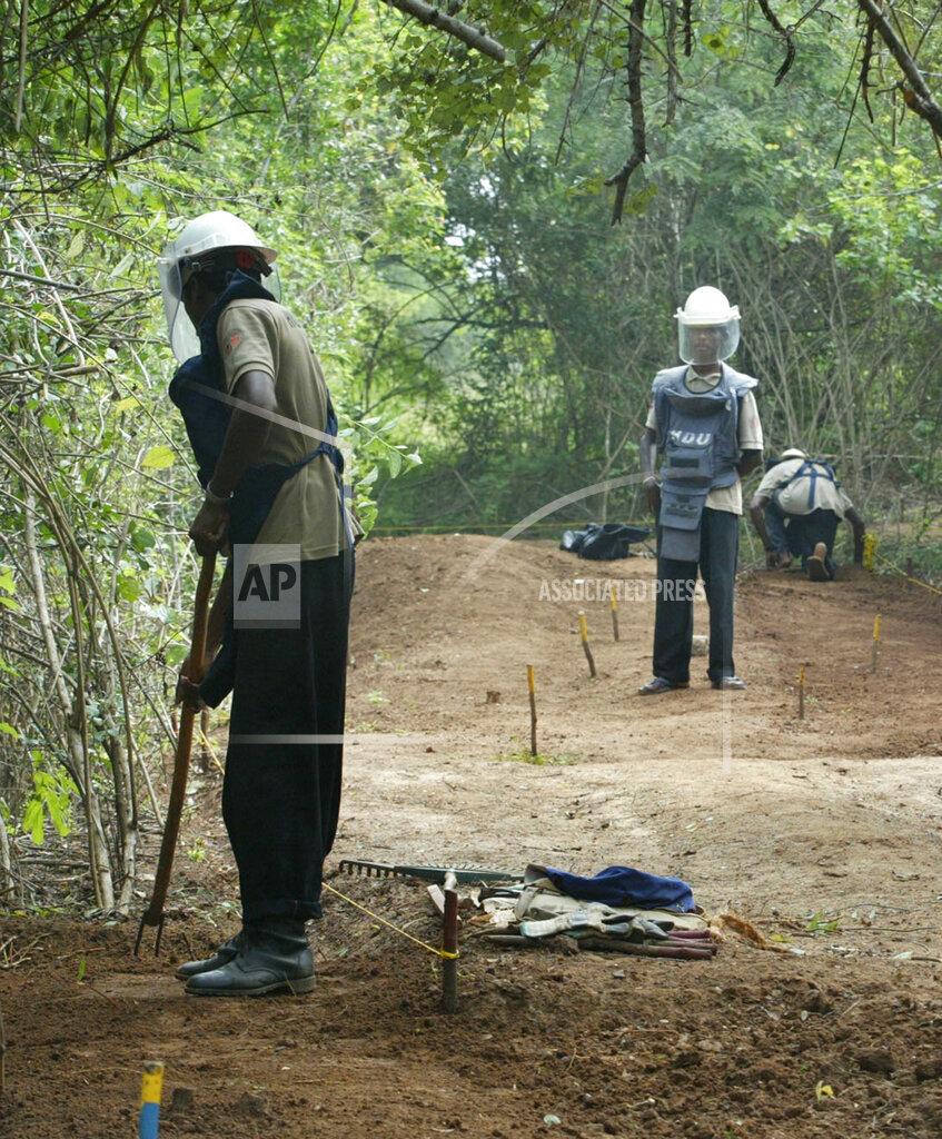 former defense line of the SL military strewn in Mankulam, jan 27, 2006m.jpg