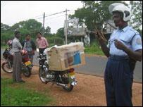 De-facto Tamil eelam Traffic Policemen keep a strong vigil for errant drivers.jpg