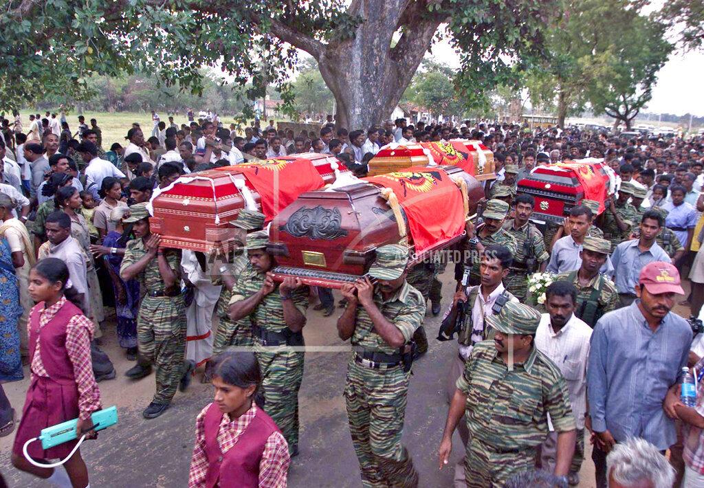 E. Kausalyan and his colleagues, slain in gunfire on Feb. 7, in Thandiyady feb 10, 2005 h.jpg