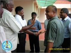 The in-charge of Tamil Eelam sports council Mr. Pappa discuss with Sri Lankan cricket council chairman Mr. Sumathipala.jpg