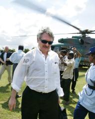Norwegian peace envoy for Sri Lanka Jon Hanssen-Bauer arrives in Tamil rebel held town of Kilinochchi, Stamil eelam, Thursday, April 20, 2006.jpg