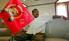 Tamil rebel political leader for eastern Sri Lanka Daya Mohan speaks to the Associated Press in rebel controlled area of Batticaloa, jun 30, 2006.jpg