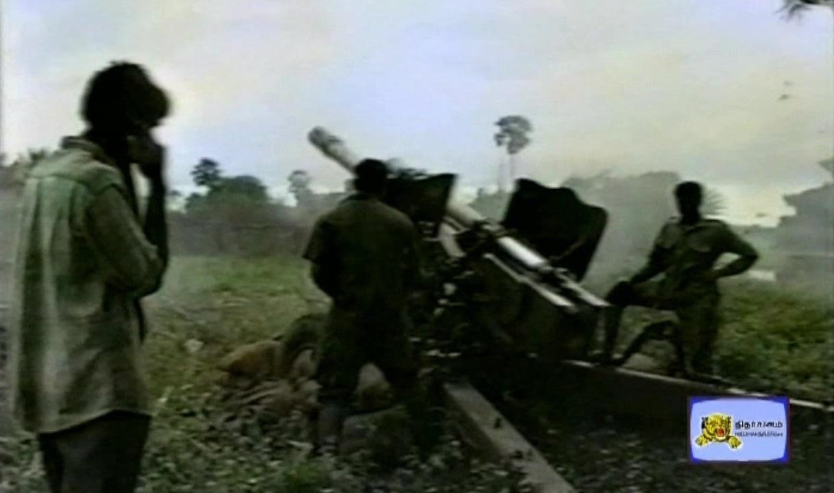 During the Unceasing waves 3 LTTE artillery attack with 122mm howitzer (2).jpg