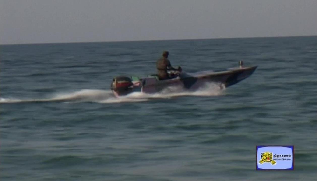 A Sea Black Tiger riding a Kutti Miraj class boat.jpg