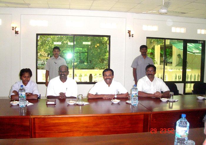 Christian prelates meet LTTE in Kilinochchi 2005 12.jpg