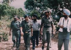 Going with the Indian press to witness the release of Indian Army prisoners of war (POWs) Uduvil, November, 1987.jpg
