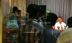 Political chief of the Tamil Tiger rebels S.P. Tamilselvan, right facing camera, addresses a press conference after his meeting with Norway ambassador to Sri Lanka Hans Brasttar, 21-06-2006.jpg