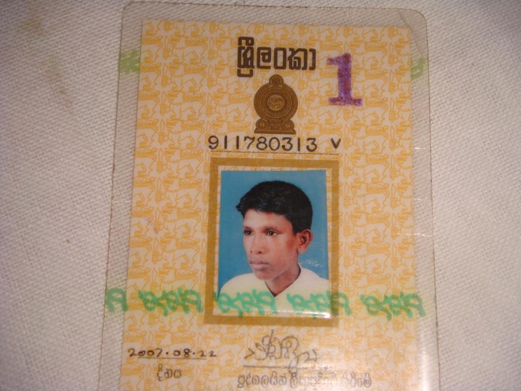 28_12_08_vanni_x_17 Identity card of a young SLA recruit killed in the battlefield of Mullaiththeevu.jpg