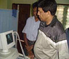 Cardiologist from Australia, Dr Manomohan visiting Ponnambalam Hospital to train the local staff and perform operations..jpg