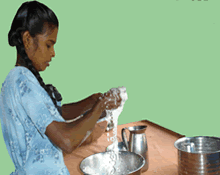 Gowri in the kitchen.gif