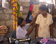 Donated sewing machine put to use1.gif