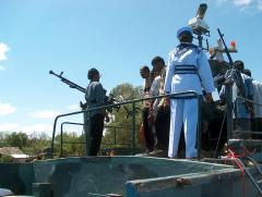 Stearn of a Wave Rider class gunboat ltte