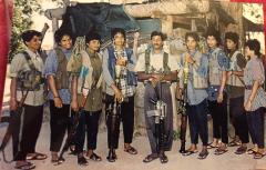 First women Victor Anti-Armour Regiment's cadres | Middle: Lt. Col. Akbar