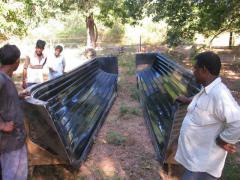 Molds for both halves of the main body is ready to be used to manufacture new boats. Rangarayan assures that building two halves of the body and finally fusing them together gives as strong a boat as if the mold itself is fused.jpg