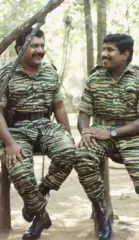 Tamil National Leader Hon. V. Prabhakaran with Tamil Traitor Mahattaya