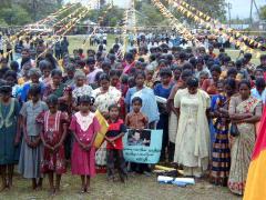 A section of women observing two minutes silence to those sacrified their lives in the tamil freedom struggle.jpg