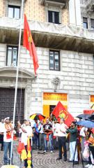 Thamileelam National flag hoisted at Piazza Argentina in Milan.jpg