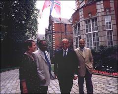 Mr. and Mrs. Anton Balasingham with State Secretary of Norway, Vidar Helgesen and Sri Lanka's Minister, Milinda Moragoda  270702.jpg