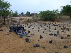 Tamil Genocide Memorial Stones inscribed with the names of victims of the Genocide. Photo- Duncan McCargo.webp
