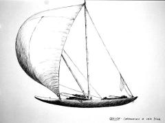 Ceylon - fixed sail Kattu Dhoni