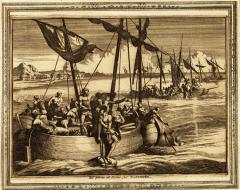 "Pearl fishing on the coast of Tuticorin," from 'La galerie agreable du monde. Tome premier des Indes Orientales.', published by P. van der Aa, Leyden, c. 1725