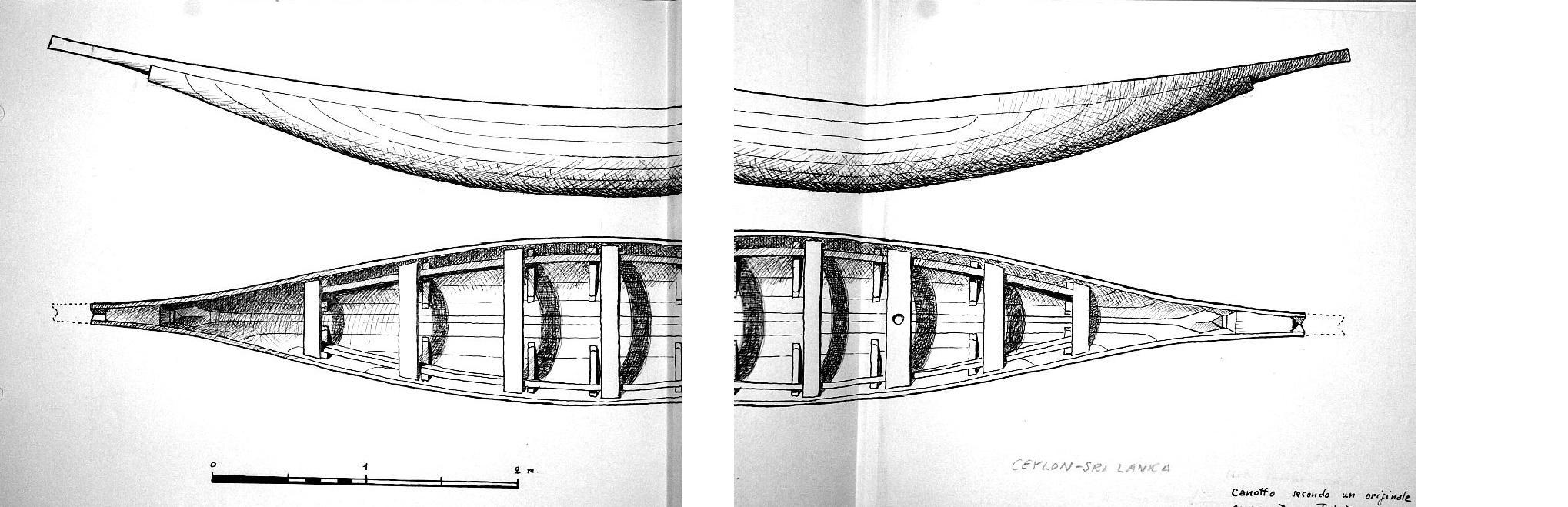 Ceylon - canoedinghy according to an original preserved in Trieste, Italy.jpg