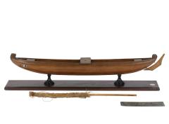 Indian dugout Canoe from Malabar, 1864