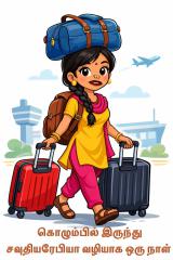 கொழும்பில் இருந்து சவுதியரேபியா வழியாக ஒரு நாள்